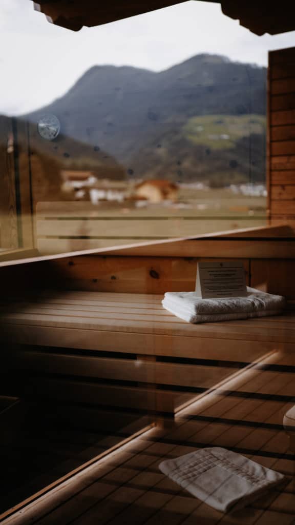 Panoramaglas-Sauna